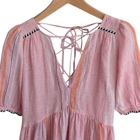 Lemlem x H&M Striped Linen Mini Dress - Picture 4 of 5